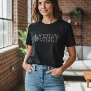 WORTHY Signature Crystal T-Shirt